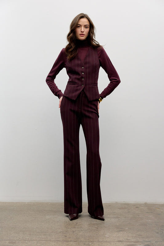 Pinstripe Tailored Vest