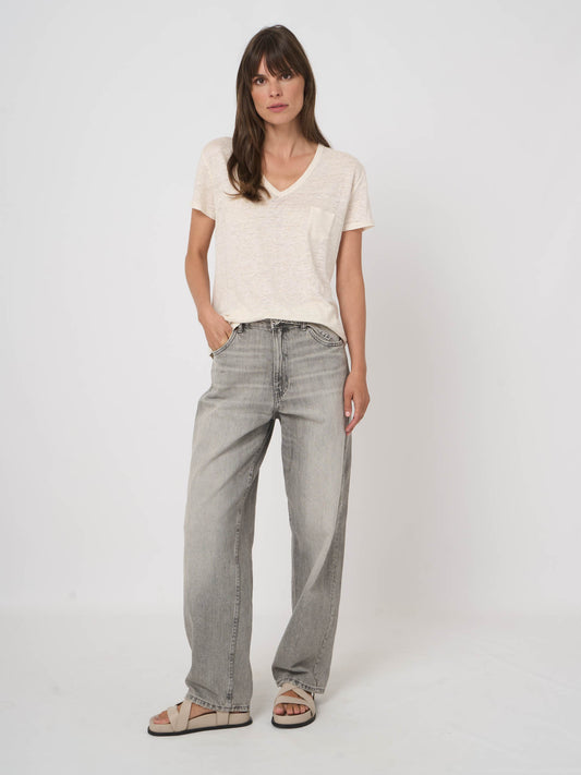 Repeat - T-shirt en lin