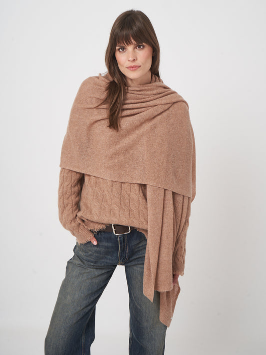 Repeat - 100% organic cashmere knitted scarf