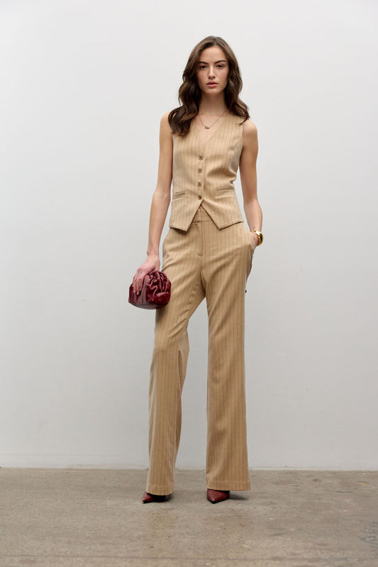 Pinstripe Tailored Vest