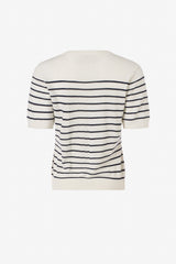 Fine merino blend striped T-shirt Fine merino blend striped T-shirt