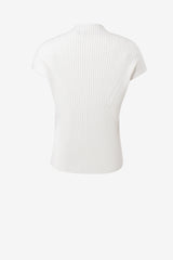 Cheminee sleeveless top with pointelle and rib Cheminee sleeveless top with pointelle and rib