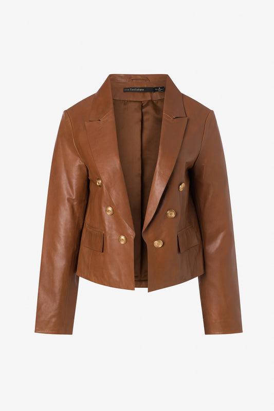 Jacket cuir court