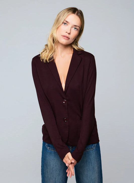 MAJESTIC FILATURES - SOFT TOUCH TWO BUTTON BLAZER