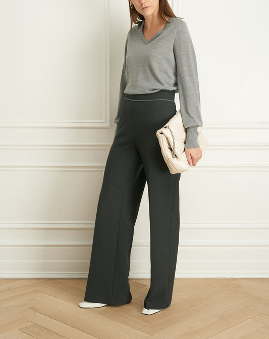 Double Face Wide Leg Pant