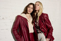 Croco fitted jacket
