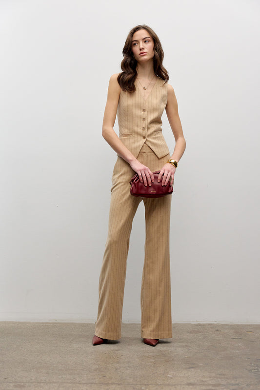 Pinstripe Tailored Vest