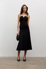 Bustier with detachable straps