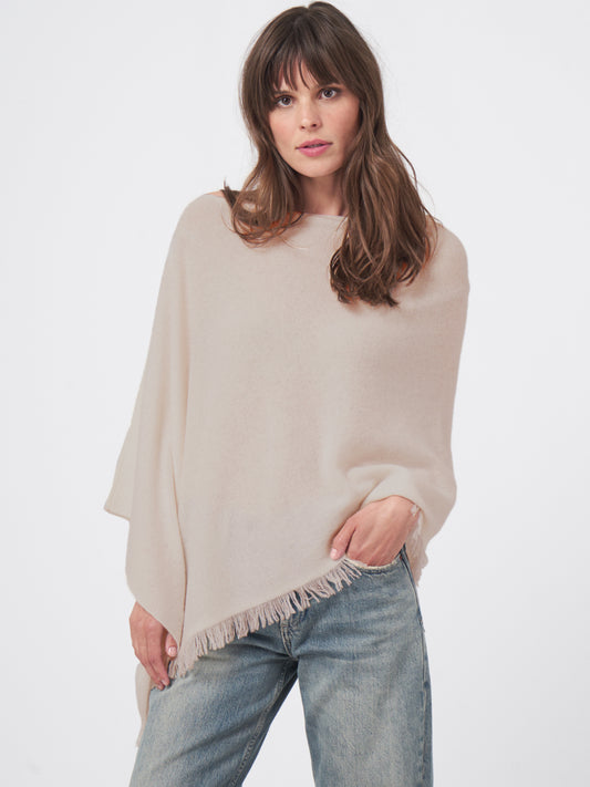 Repeat – Poncho tricoté en 100 % cachemire biologique