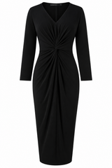 Robe en jersey mat avec nœud