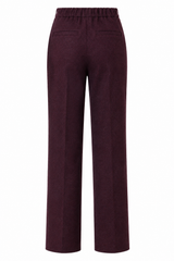 Pantalon droit avec ceinture élastique au dos