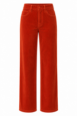 Pantalon coupe droite avec détails en denim