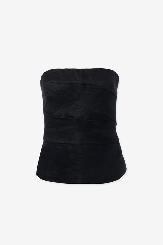 Linen bustier