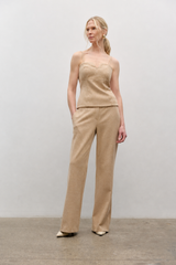 Pantalon extensible à chevrons