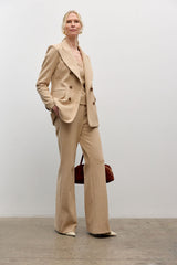 Pantalon extensible à chevrons