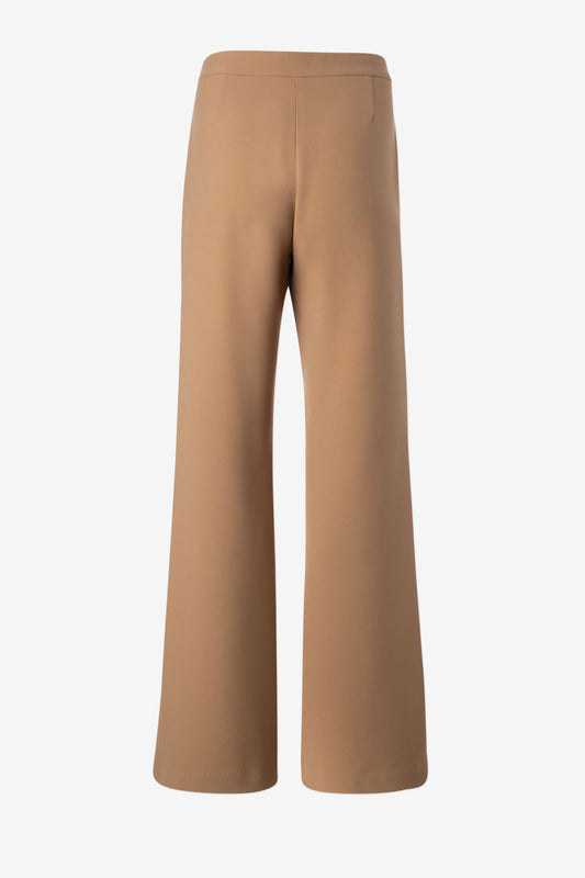 Pintuck wide leg pant