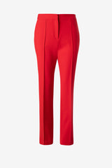 Pintuck straight leg trouser