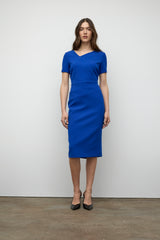 Draped power dress