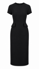 Colette short sleeves fitted dress