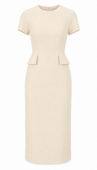 Colette short sleeves fitted dress
