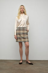 Plaid mini skirt
