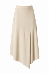 Jupe asymétrique en jersey mat