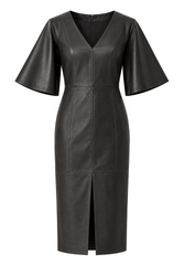 Robe en cuir d'agneau