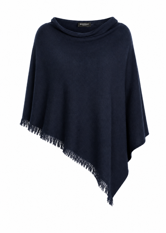 Repeat - 100% Organic Cashmere Knitted Poncho