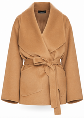 LAMARQUE - Manteau en laine ceinturé Mekia