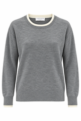 Majestic Filatures - Wool Silk Cashmere Crewneck with combo
