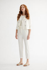 Veste courte avec détail trench