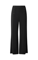 Pantalon matelot jambe large en jersey mat