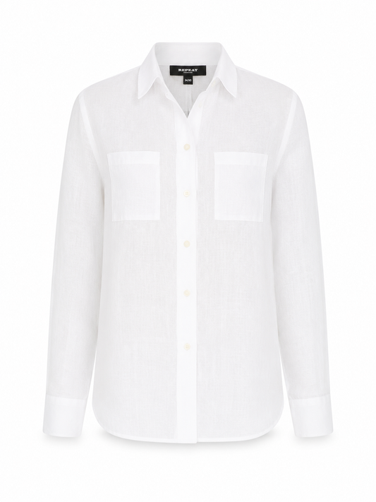 Repeat - 100% Linen woven blouse