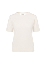 Fine merino blend short sleeve knit