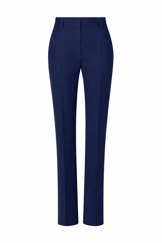 Pintuck straight leg trouser