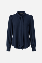 Blouse manches longues avec foulard