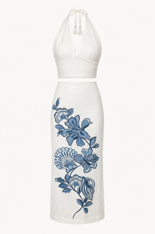 Dress to - Linen floral set