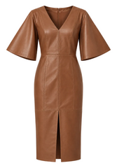 Robe en cuir d'agneau
