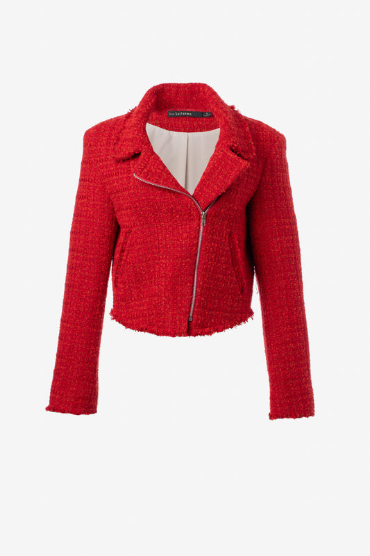 Tweed perfecto jacket Red 12