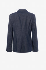 Veste en jean à manches cloche