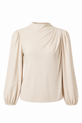 Blouse en jersey mat à manches longues