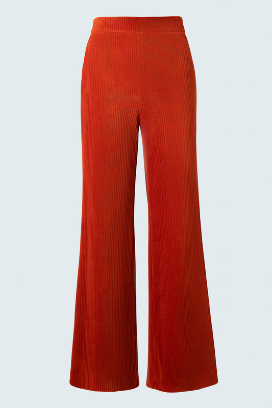 Corduroy wide leg pant