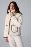 Veste réversible en sherpa et matelassée