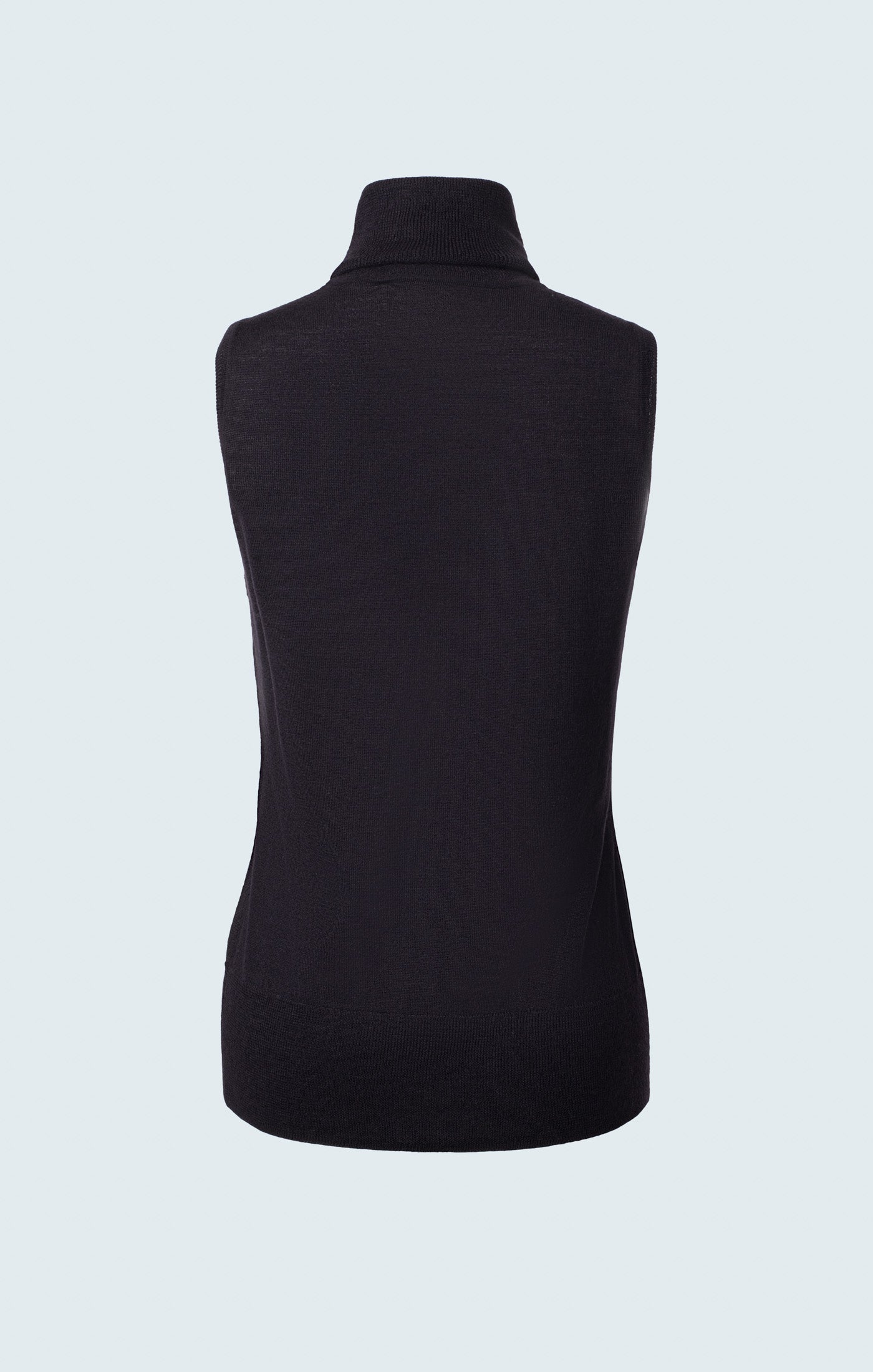 Navy blue sleeveless turtleneck sale