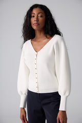 Batwing sleeved cardigan