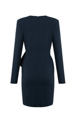 Robe portefeuille avec boucle sur le devant