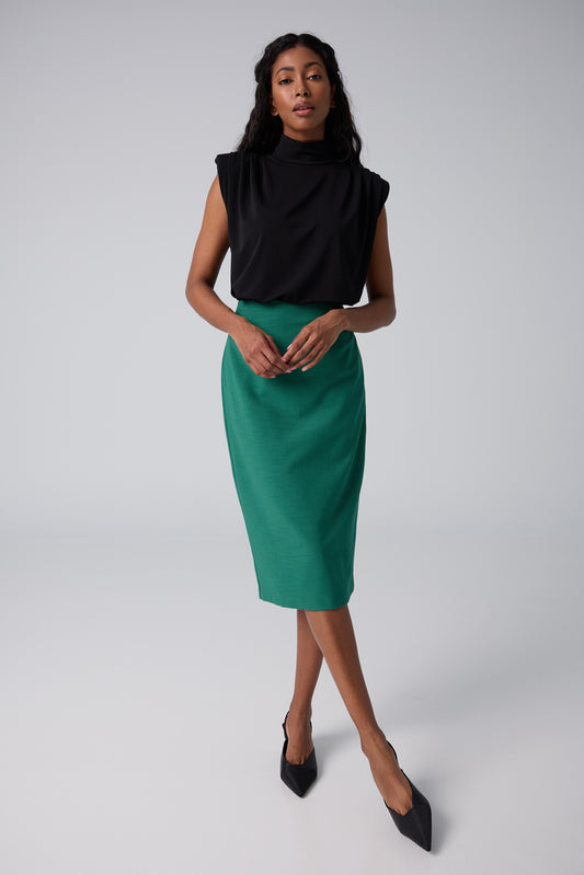 Classic black knee length skirt hotsell