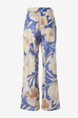 Pantalon large imprimé floral