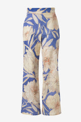 Pantalon large imprimé floral