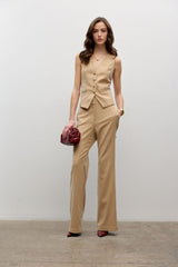 Pinstripe Flared Pants